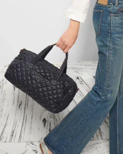 MZ Wallace Metro|Metro Satchel BlackRec