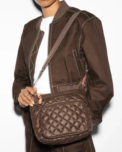MZ Wallace Metro|Crossbody|Metro Scout Deluxe Walnut