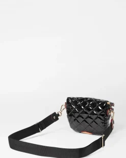 MZ Wallace Crosby|Belt Bags & Slings|Micro Crosby Sling BlackLacquer