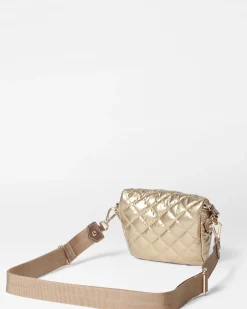 MZ Wallace Crosby|Belt Bags & Slings|Micro Crosby Sling AntiqueGoldMetallic