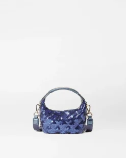MZ Wallace Crossbody|Micro Hobo SapphireSequin