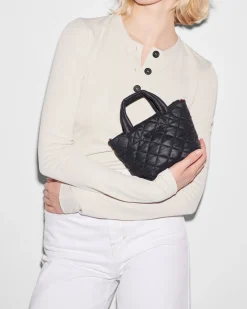 MZ Wallace Metro|Totes|Micro Metro Tote Deluxe BlackRec