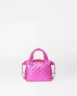 MZ Wallace Crossbody|Micro Sutton HotPinkMetallicLeather