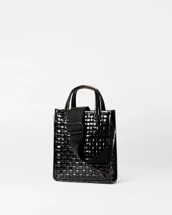 MZ Wallace Totes|Micro Woven Box Tote BlackLacquer