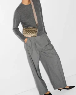 MZ Wallace Crosby|Crossbody|Mini Crosby AntiqueGoldMetallic