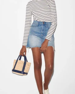 MZ Wallace Raffia|Totes|Mini Raffia Tote