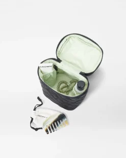 MZ Wallace Metro|Travel|MZW X Crown Affair Large Vanity Set Black/Mint