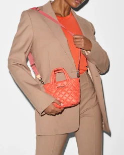 MZ Wallace Metro|Crossbody|Petite Metro Tote Deluxe Poppy
