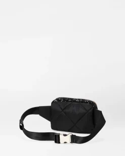 MZ Wallace Madison|Belt Bags & Slings|Quilted Madison Belt Bag BlackSequin