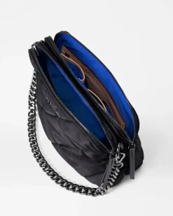 MZ Wallace Madison|Crossbody|Quilted Madison Crossbody BlackRec