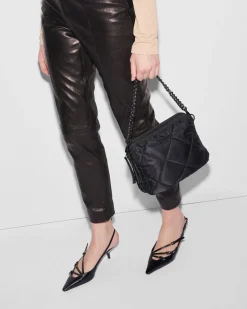 MZ Wallace Madison|Crossbody|Quilted Madison Crossbody BlackRec