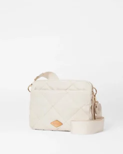 MZ Wallace Madison|Crossbody|Quilted Madison Crossbody Sandshell