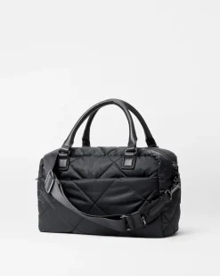 MZ Wallace Madison|Shoulders|Quilted Madison Satchel BlackRec