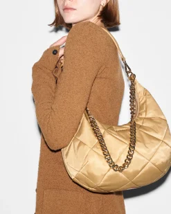 MZ Wallace Madison|Shoulders|Quilted Madison Shoulder Bag Camel