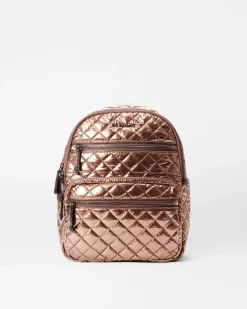 MZ Wallace Crosby|Backpacks|Small Crosby Backpack CopperMetallicLacquer