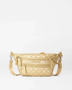 MZ Wallace Crosby|Belt Bags & Slings|Small Crosby Sling LightGoldPearlMetallic
