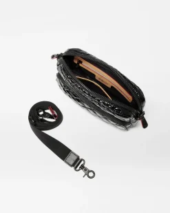 MZ Wallace Metro|Crossbody|Small Metro Camera Bag BlackLacquer