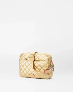 MZ Wallace Metro|Crossbody|Small Metro Camera Bag LightGoldPearlMetallic
