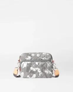 MZ Wallace Metro|Crossbody|Small Metro Camera Bag SilverMetallicCamo