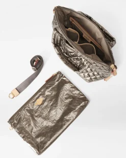 MZ Wallace Metro|Crossbody|Small Sutton Deluxe MoondustMetallicLacquer