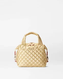 MZ Wallace Metro|Crossbody|Small Sutton Deluxe LightGoldPearlMetallic