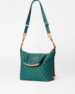 MZ Wallace Metro|Crossbody|Small Sutton Deluxe Emerald