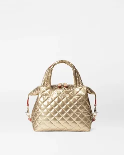 MZ Wallace Metro|Crossbody|Small Sutton Deluxe AntiqueGoldMetallic