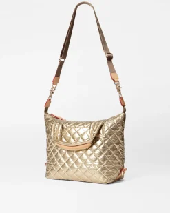 MZ Wallace Metro|Crossbody|Small Sutton Deluxe AntiqueGoldMetallic