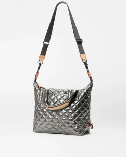 MZ Wallace Metro|Crossbody|Small Sutton Deluxe PewterMetallic