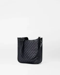 MZ Wallace Crossbody|MZW Exclusives|Small Woven Box Crossbody Black
