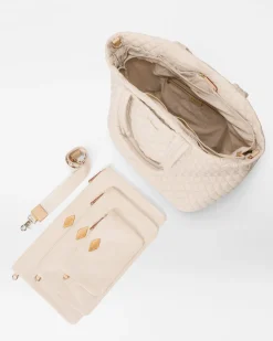 MZ Wallace Metro|Totes|The Metro Tote® Deluxe - Large Mushroom