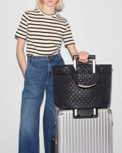 MZ Wallace Metro|Travel|The Metro Tote® Deluxe - Large BlackRec