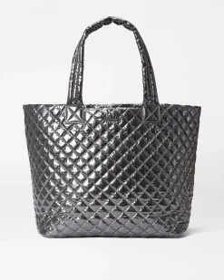 MZ Wallace Metro|The Metro Tote® Deluxe|The Metro Tote® Deluxe - Large AnthraciteMetallic
