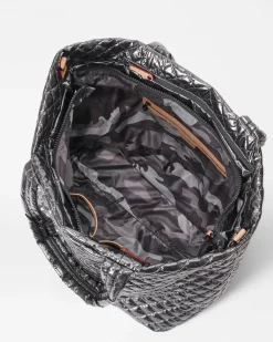 MZ Wallace Metro|The Metro Tote® Deluxe|The Metro Tote® Deluxe - Large AnthraciteMetallic