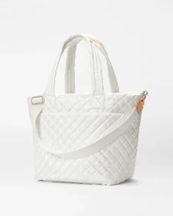 MZ Wallace Metro|Totes|The Metro Tote® Deluxe - Medium PearlMetallic