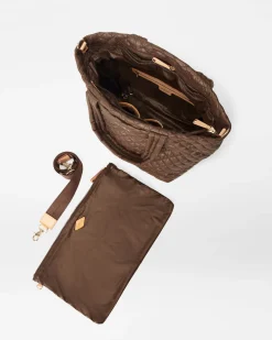 MZ Wallace Metro|Totes|The Metro Tote® Deluxe - Medium Walnut