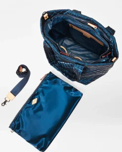 MZ Wallace Metro|Totes|The Metro Tote® Deluxe - Medium MidnightLiquid