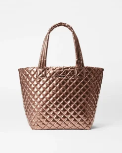 MZ Wallace Metro|Totes|The Metro Tote® Deluxe - Medium CopperMetallicLacquer