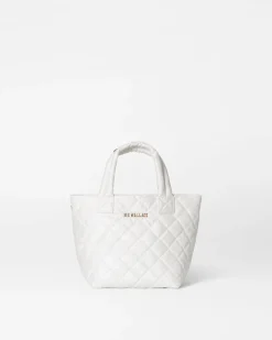 MZ Wallace Metro|Crossbody|The Metro Tote® Deluxe - Micro PearlMetallic