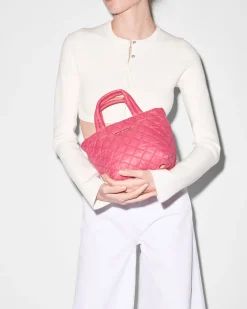 MZ Wallace Metro|Crossbody|The Metro Tote® Deluxe - Micro Zinnia