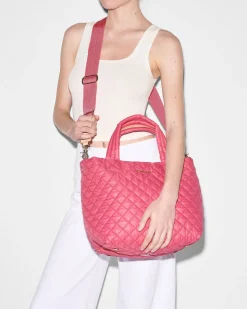 MZ Wallace Metro|Totes|The Metro Tote® Deluxe - Small Zinnia