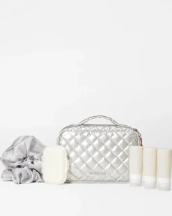 MZ Wallace Metro|Fitness|Travel Cosmetic Set MatteSilver