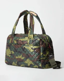 MZ Wallace Metro|Duffels|Travel Jimmy GreenCamowithMatteBlackHardware