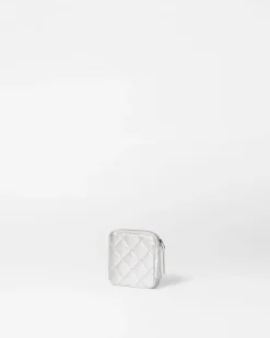 MZ Wallace Accessories|Travel Sewing Kit SilverMetallicLeather