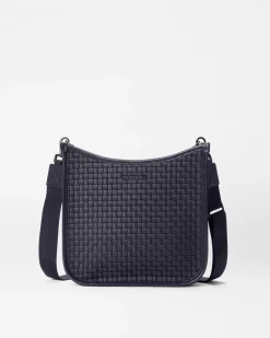 MZ Wallace Crossbody|Woven Box Crossbody Black